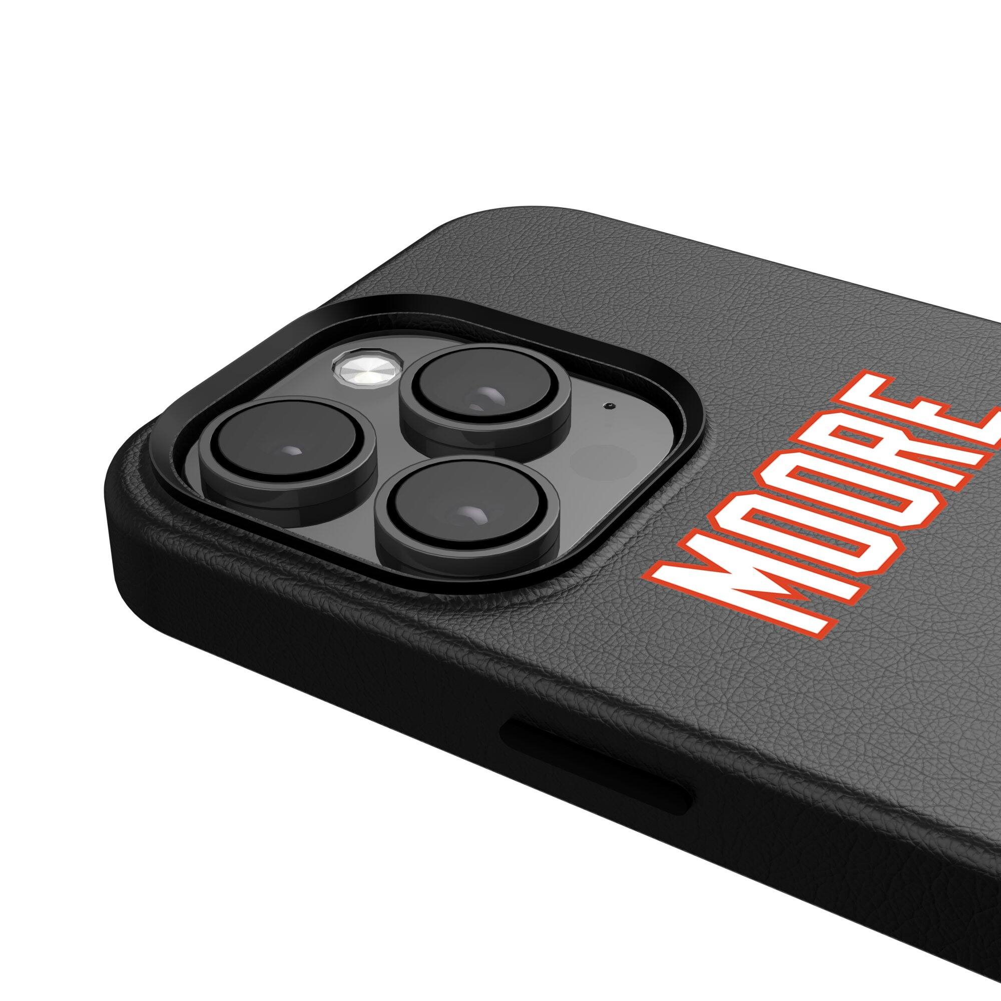 Alt View 3. Keyscaper - D.J. Moore-Black Chicago Bears iPhone Magnetic Bump Case - 16 Plus - Black.