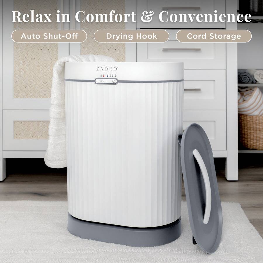 Relax in Comfort & Convenience

Auto Shut-Off  
Drying Hook  
Cord Storage  

ZADRO