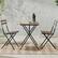 Alt View 15. Lavish Home - Lavish Home 3 Piece Folding Wood Bistro Set, Brown - Brown.