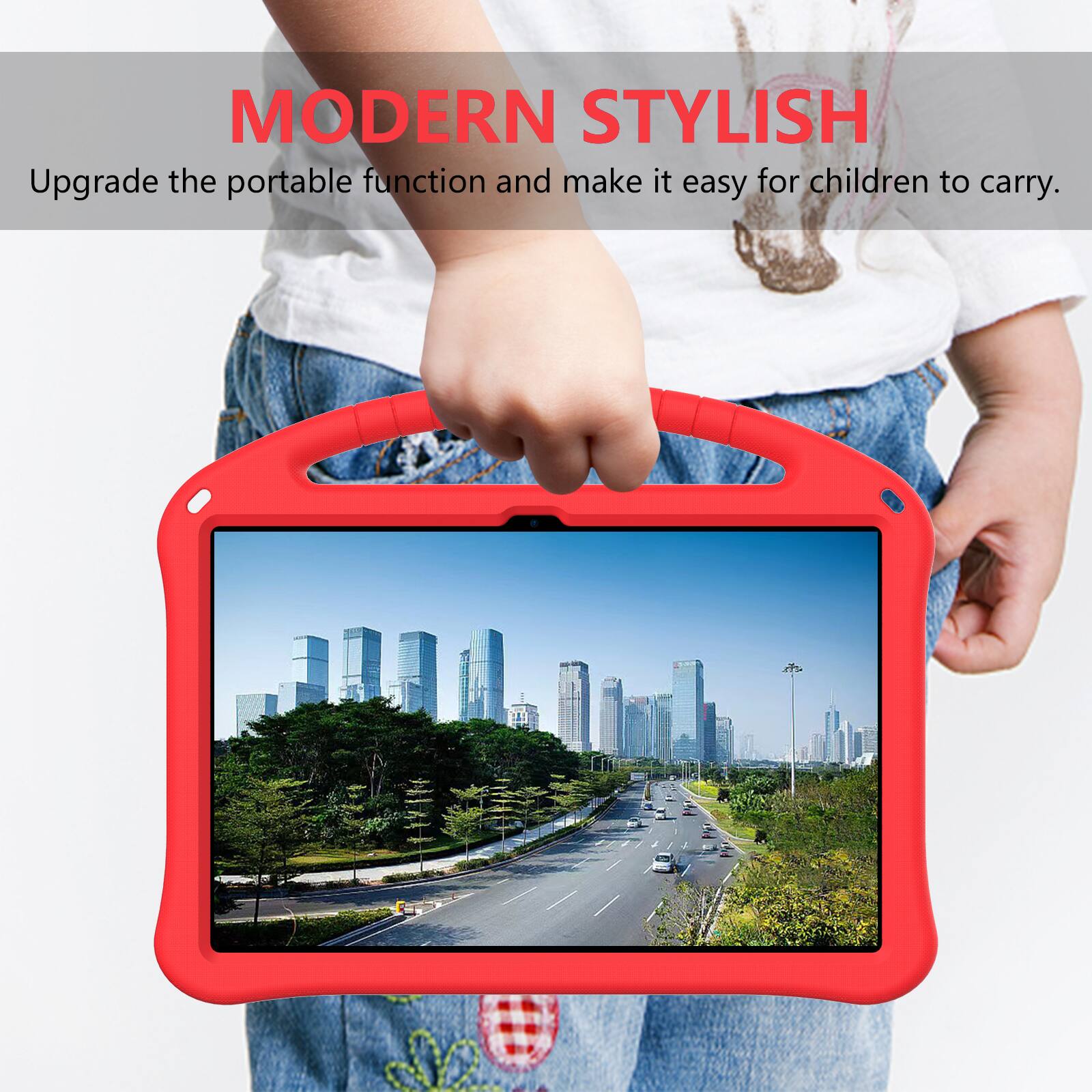 MODERN STYLISH  
Upgrade the portable function and make it easy for children to carry.