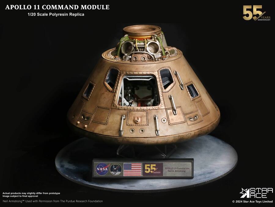 Spacecraft Command Module PopMarket Apollo 11 Deluxe Edition Command Module Polyresin Statue ...