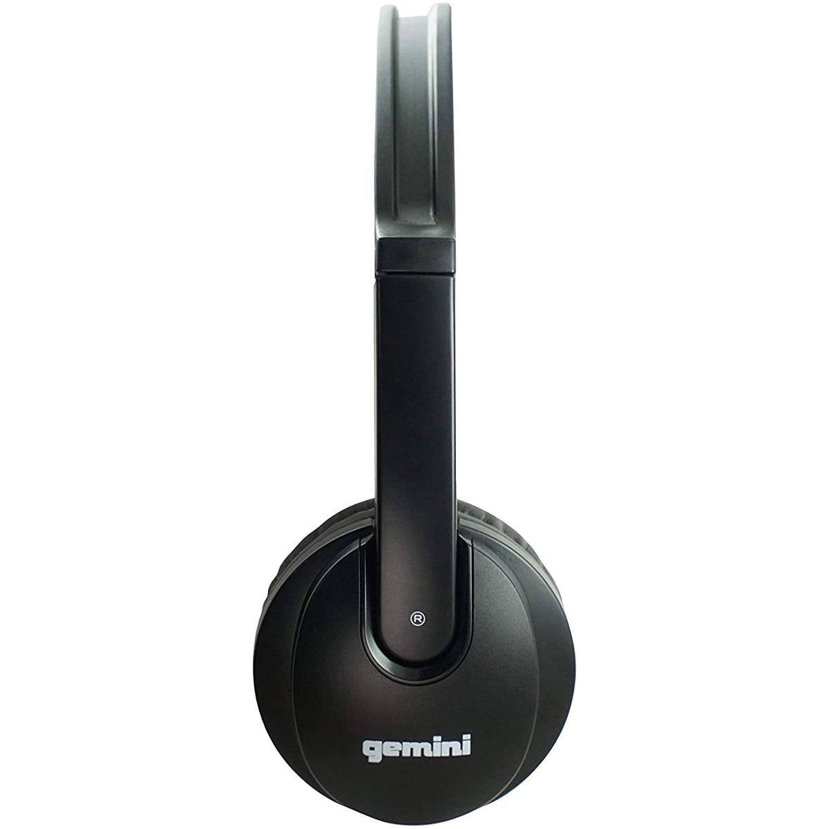 Alt View 3. Gemini - Gemini DJX-200BLK Professional Over the Ear DJ Headphones, Black - Multicolor.