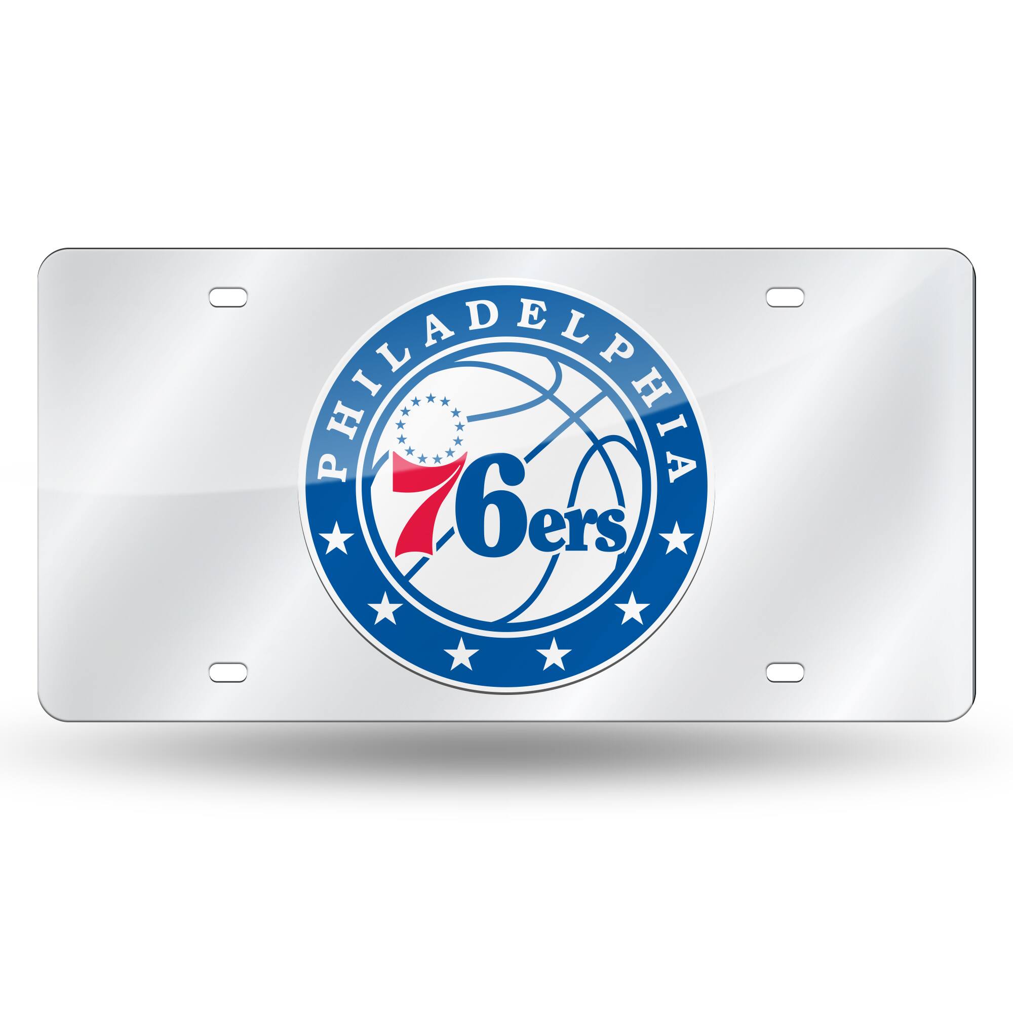 Philadelphia 76ers Acrylic License Plate Laser Tag
