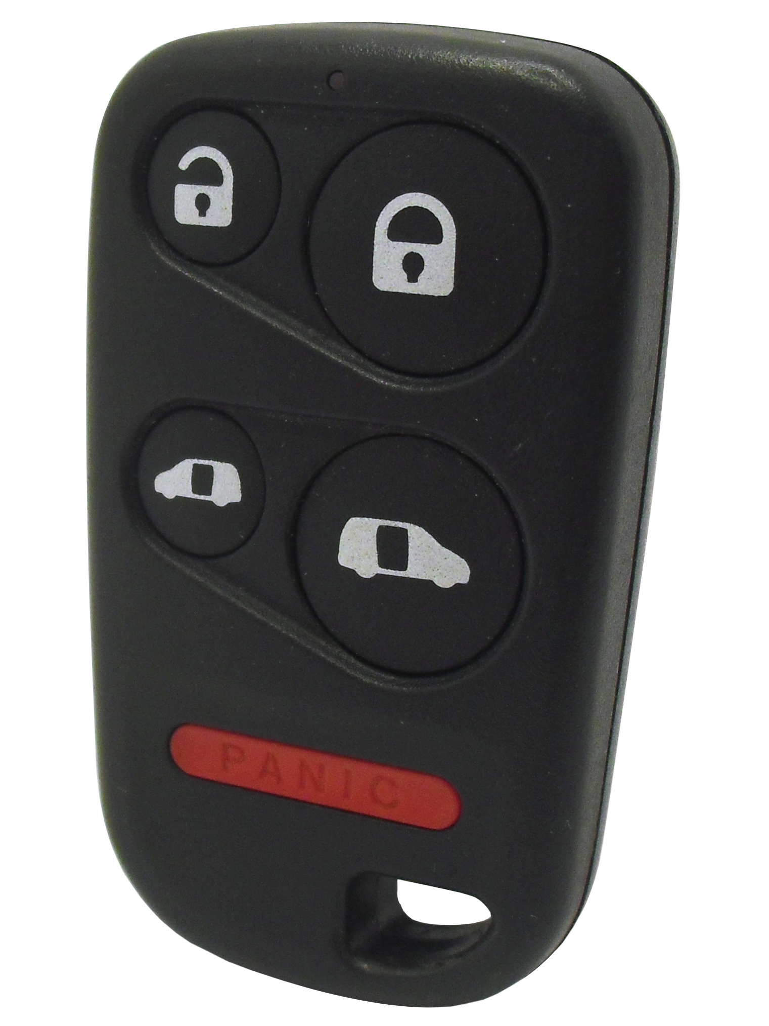 Left. Car Keys Express - Honda Odyssey Keyless Entry Remote - 5 Buttons (Lock, Unlock, Dual Sliding Doors, and Panic) - Black.