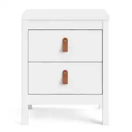 Tvilum - Madrid 2 Drawer Nightstand - White