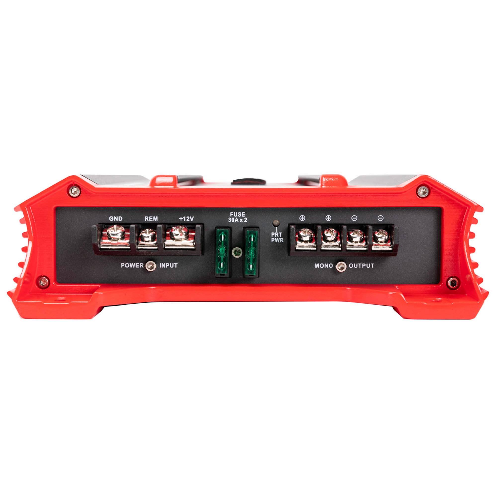 GND REM +12V FUSE 30A x 2 PWR INPUT MONO OUTPUT