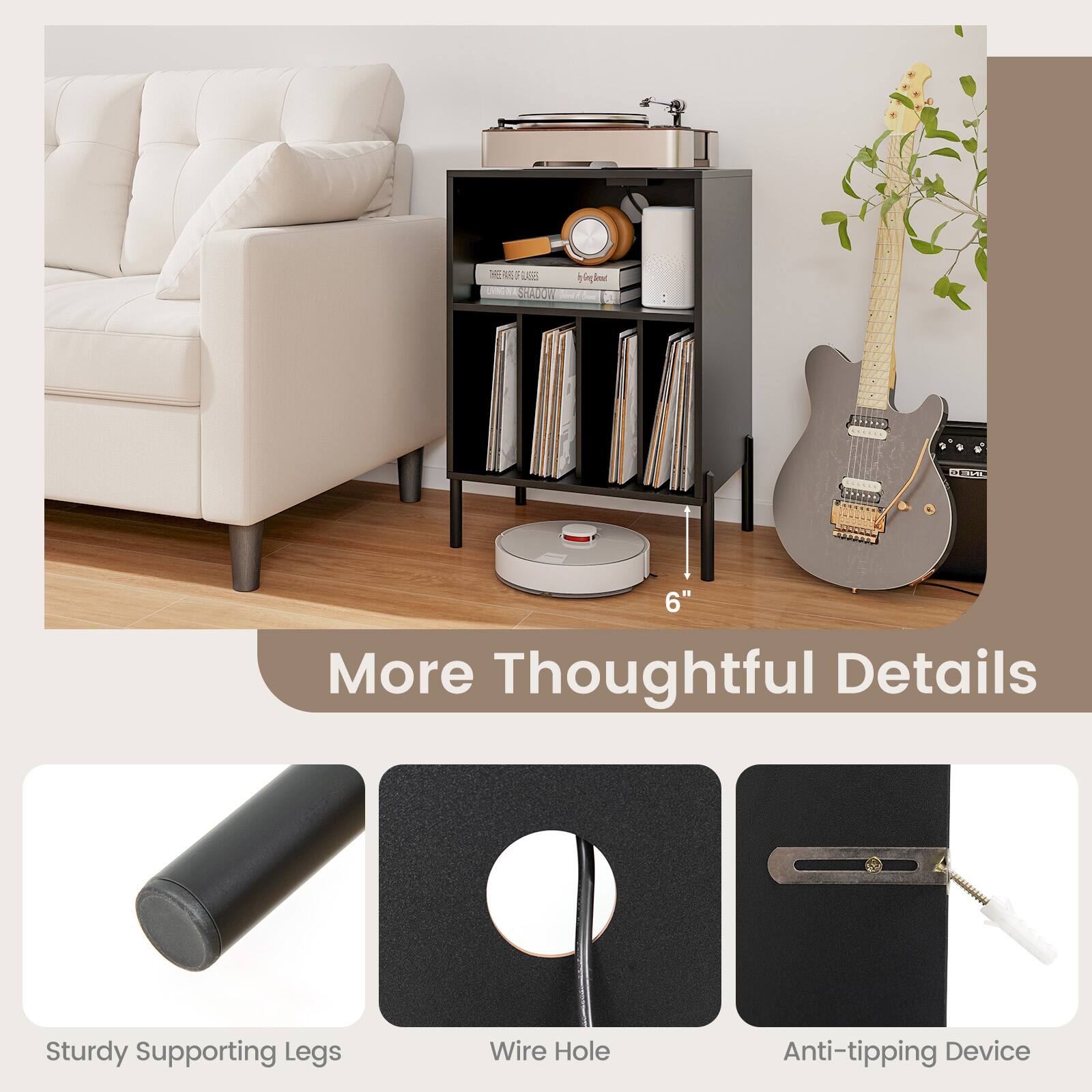 N F 207 Aon 4iglr imad ESDO 6" More Thoughtful Details Sturdy Supporting Legs Wire Hole Anti-tipping Device

More Thoughtful Details

Sturdy Supporting Legs

Wire Hole

Anti-tipping Device