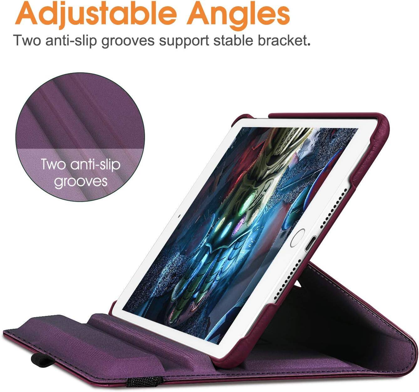 Adjustable Angles  
Two anti-slip grooves support stable bracket.  
Two anti-slip grooves