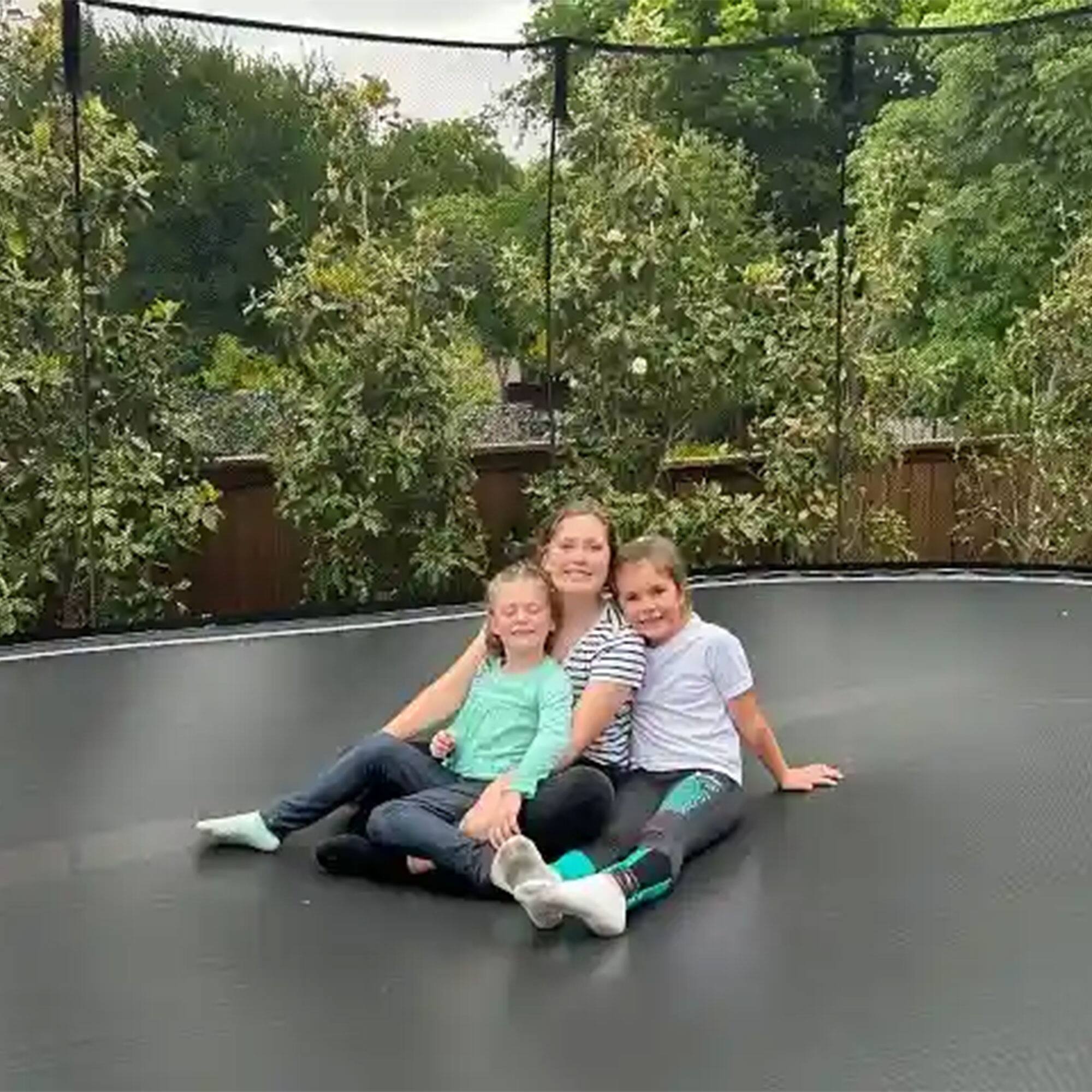 Alt View 3. Springfree Trampoline - Springfree Trampoline 12'x19' Jumbo Oval Trampoline with 22'x29' Space Required - Blue, Black.