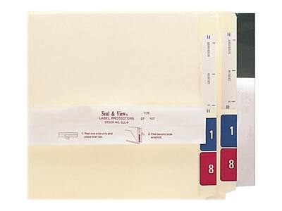 Seal & View  
LABEL PROTECTORS  
Y36  
STOCK NO. GLL-4  
07 17  

1. Peel off only and place over label.  
2. Peel second side and fold.  

1  
8