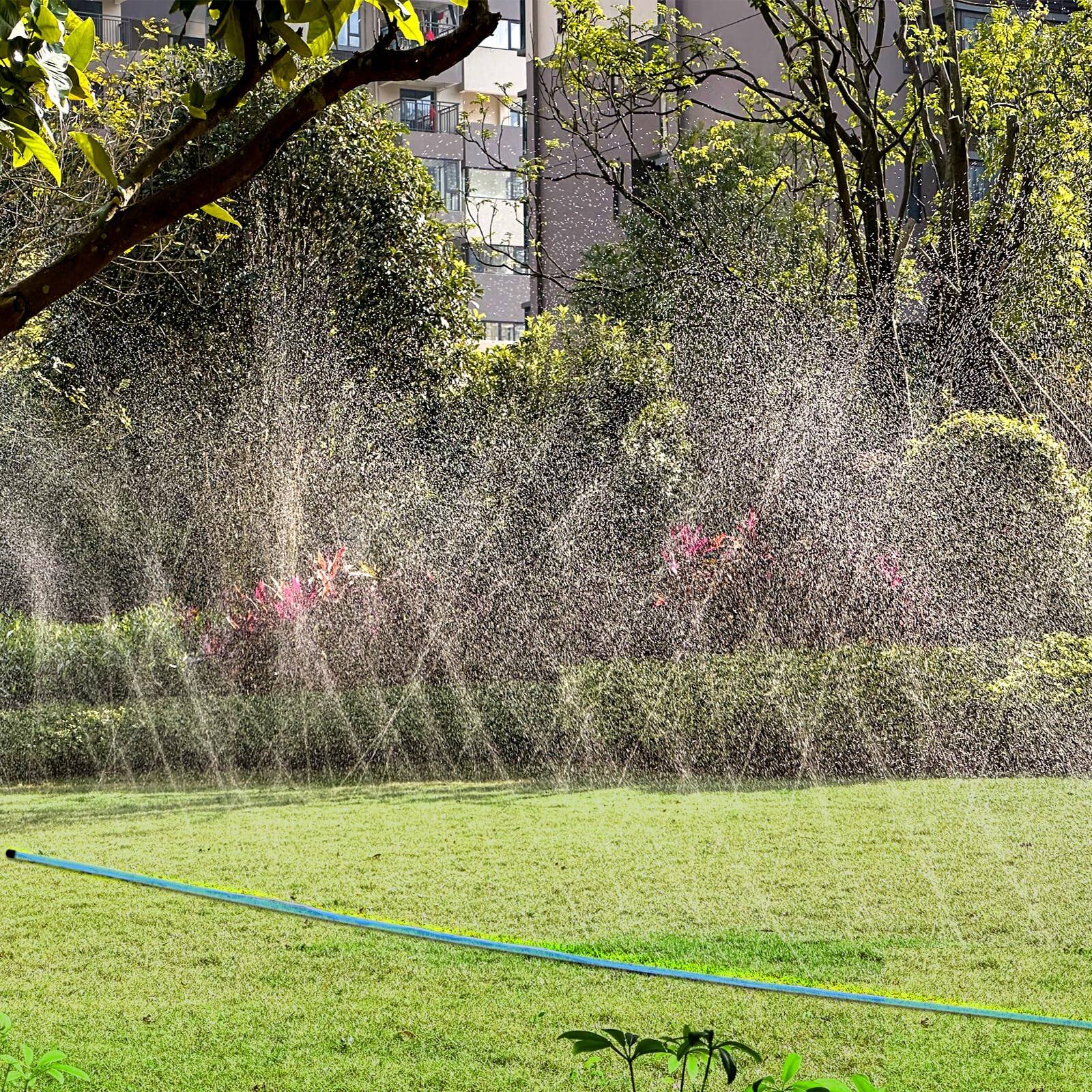 Alt View 3. Fabibe - Sprinkler Hose 100ft Heavy Duty Watering Hoses Efficient Irrigation Tubing Garden Lawn Sprinklers System Pack Staples... - 25FT.