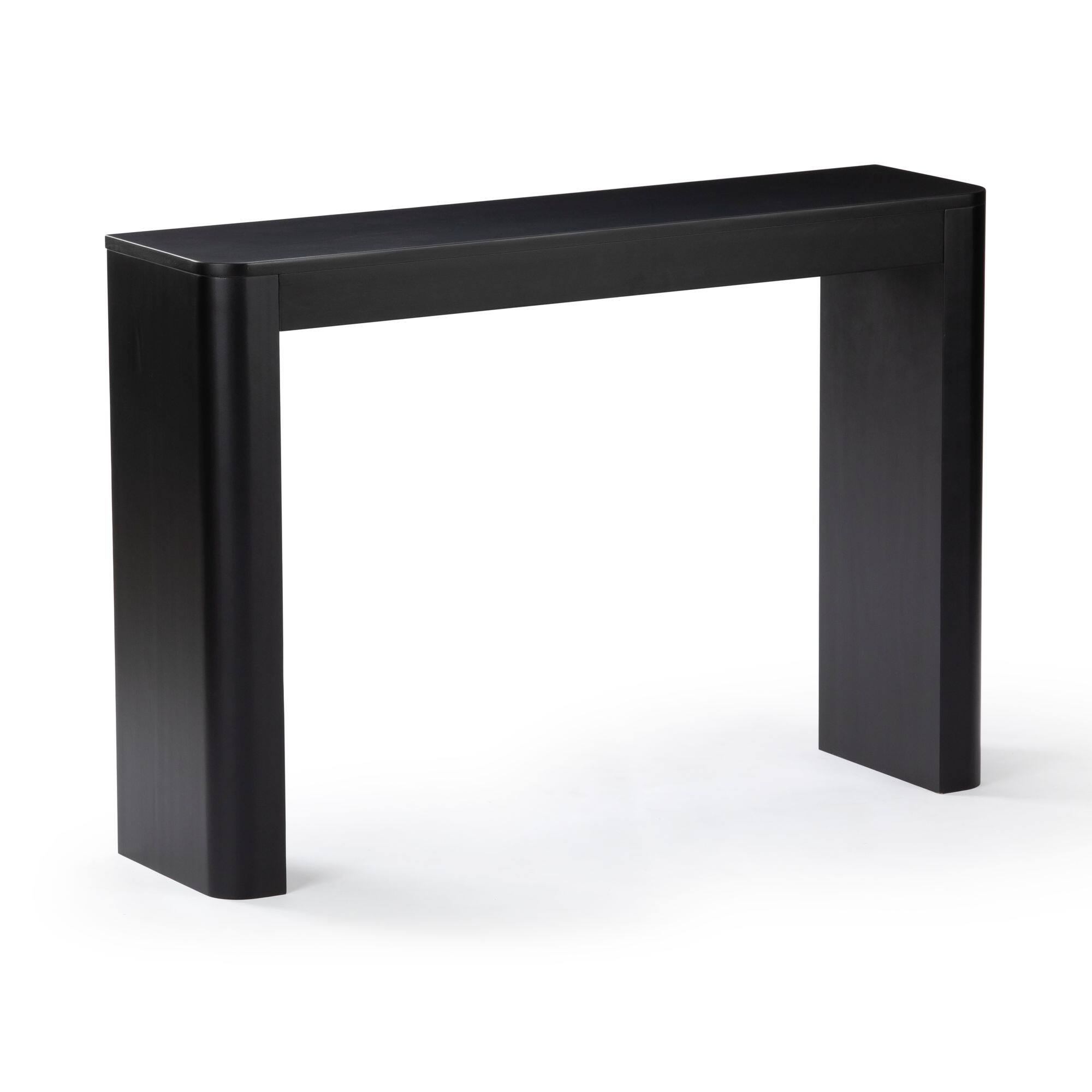 Alt View 2. Plank+Beam - Contour Console Table (46in / 1170mm), Black - Black.