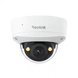 Reolink - RLC-840A 4K 8MP 125° Security PoE Camera Color Night IK10 Vandal-Proof, 2-Way Audio, Person/Car/Animal Detection - White