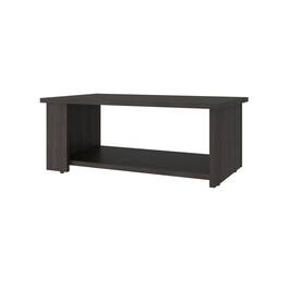 TuHome - Dago Modern Coffee Table with Open Storage Shelf, Rectangular Center Table for Living Room - Brown