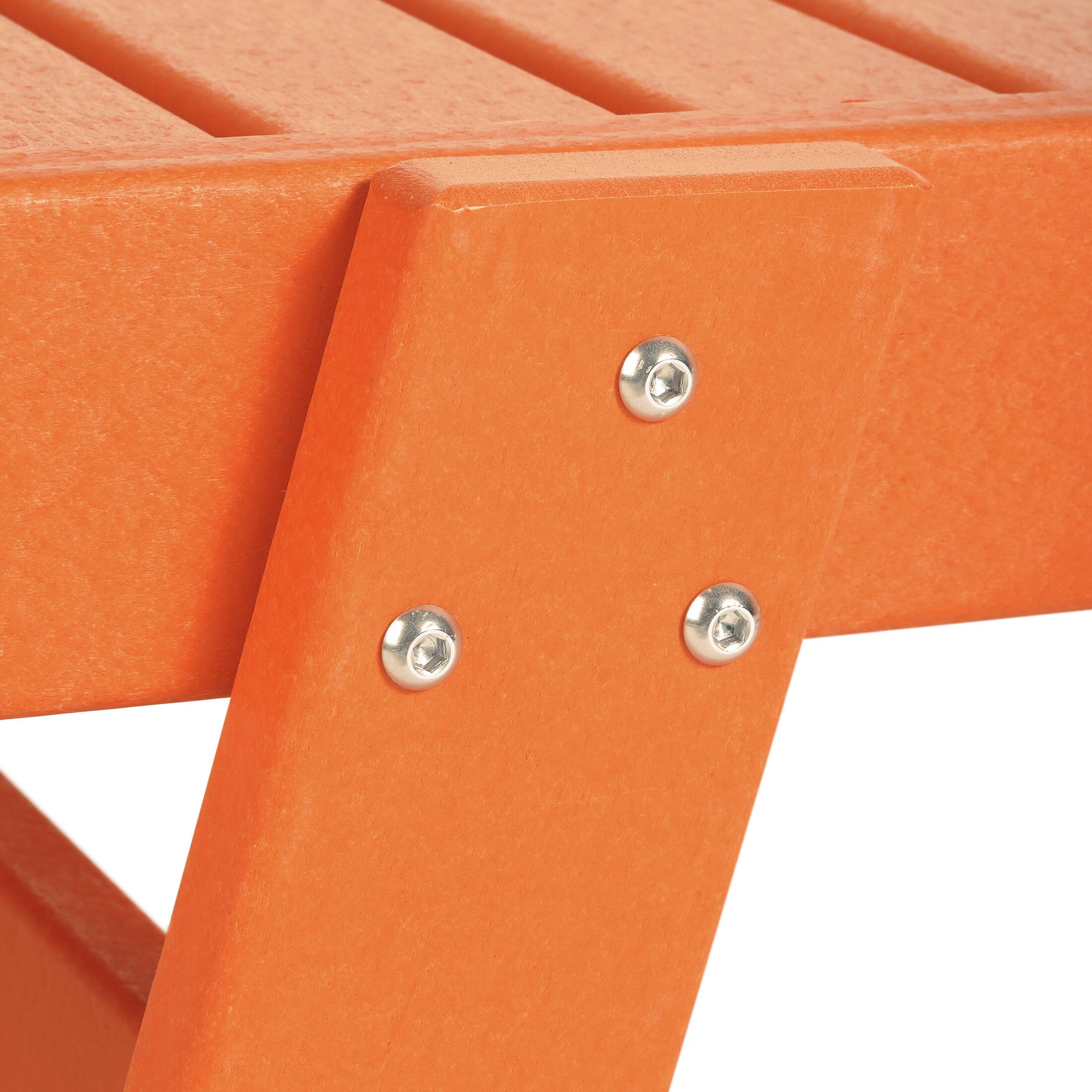 Alt View 5. WestinTrends - WestinTrends Malibu Poly Reclining Chaise Lounge - Orange.