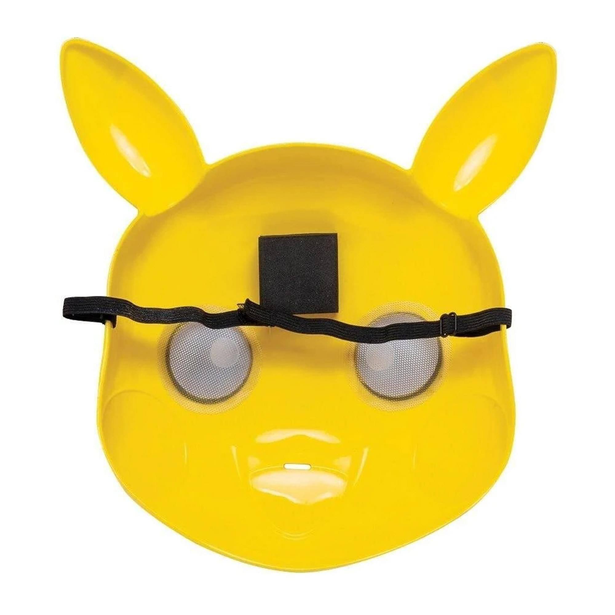 Alt View 2. Pokémon - Pokemon Pikachu Child Half Mask | One Size - Yellow.