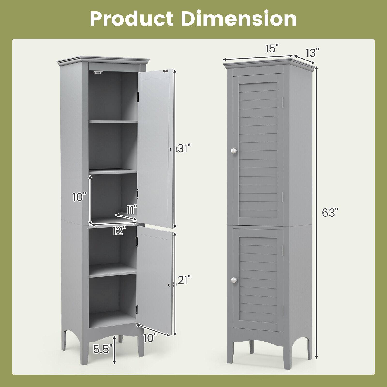 Product Dimension: 15" x 13" x 31" x 10" x 11" x 12" x 63" x 21" x 5.5" x 10"