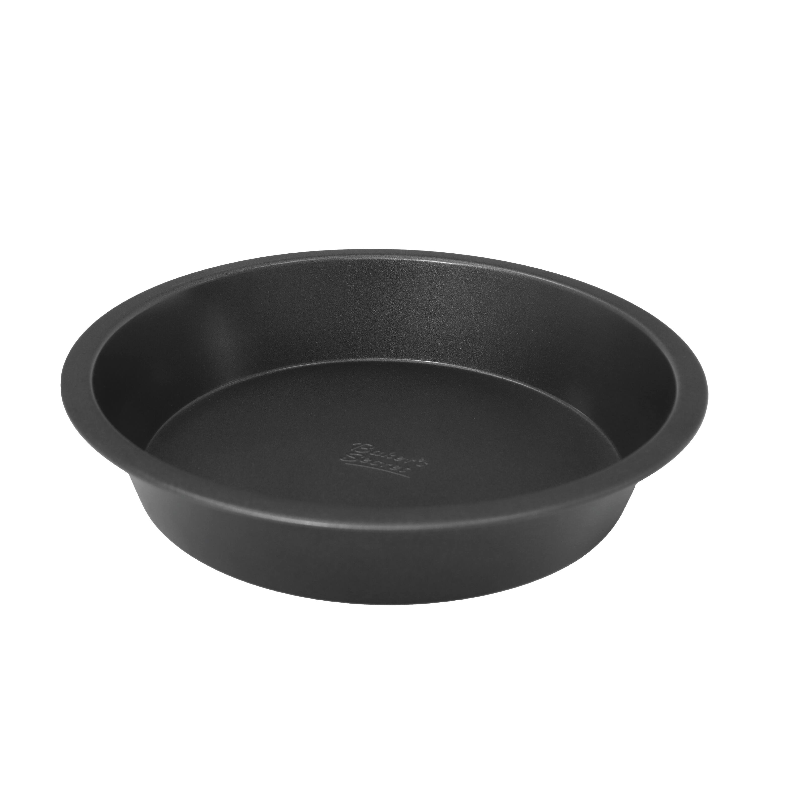 Alt View 1. Baker's Secret - Baker's Secret Round Pan Non-stick  9.4"x2"x9.4" Essentials Line Carbon Steel - Dark Grey.