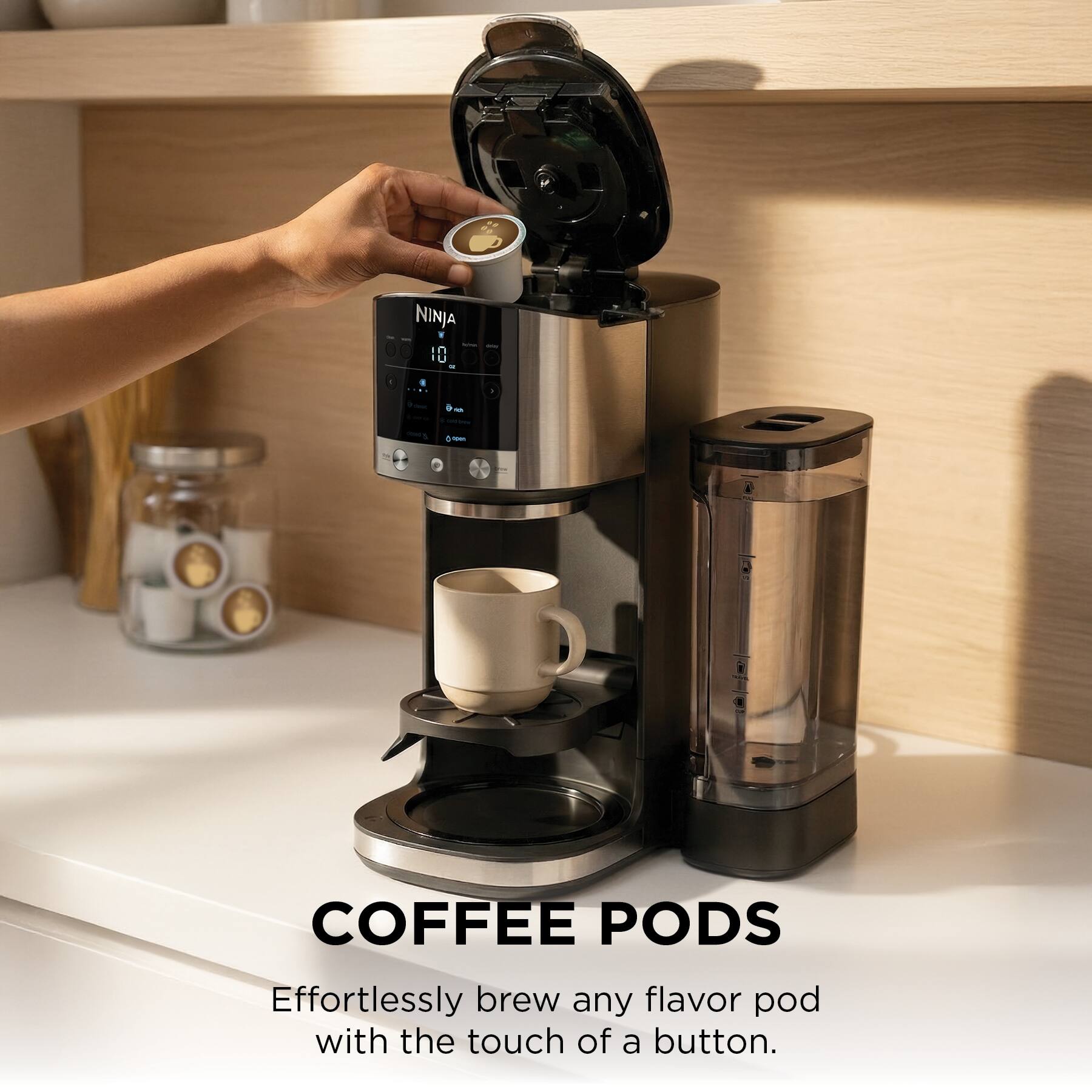 NINJA 10 4 a - - COFFEE PODS

Effortlessly brew any flavor pod with the touch of a button.