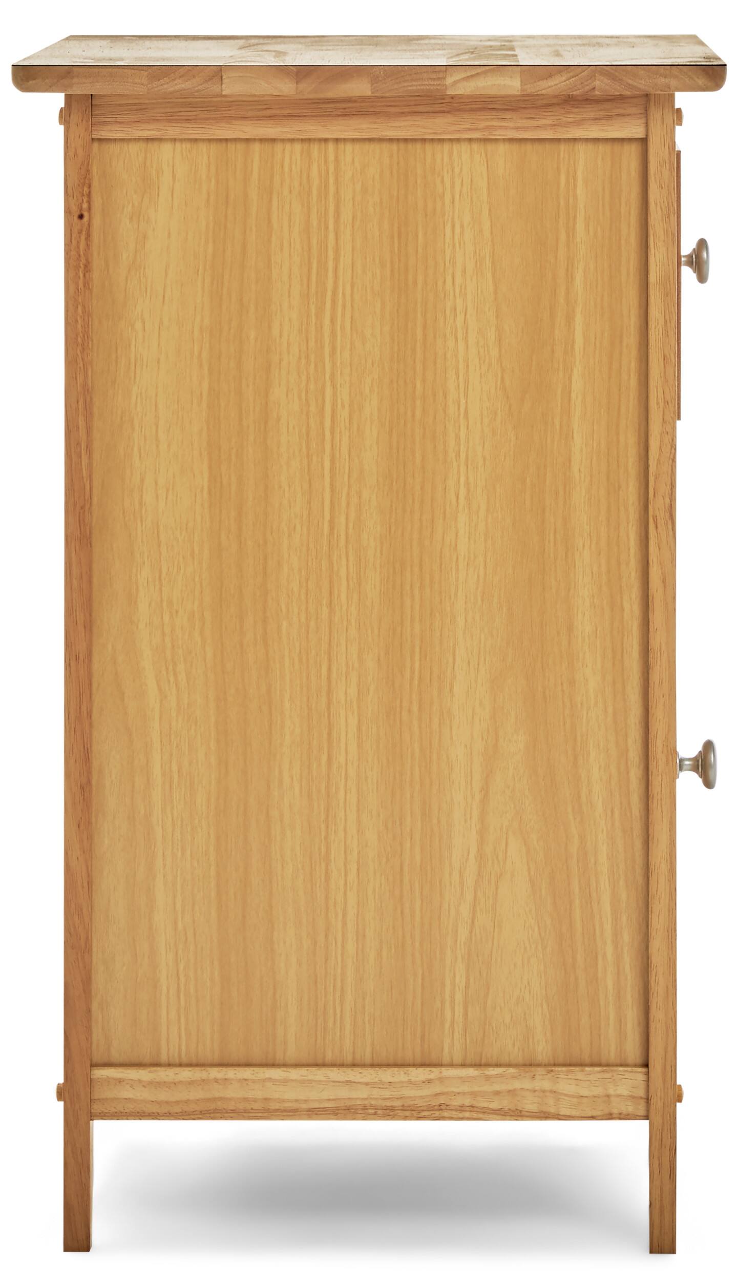 Alt View 14. Click Decor - Alcott Side Table with Single Drawer and Storage Cabinet - Light Brown.