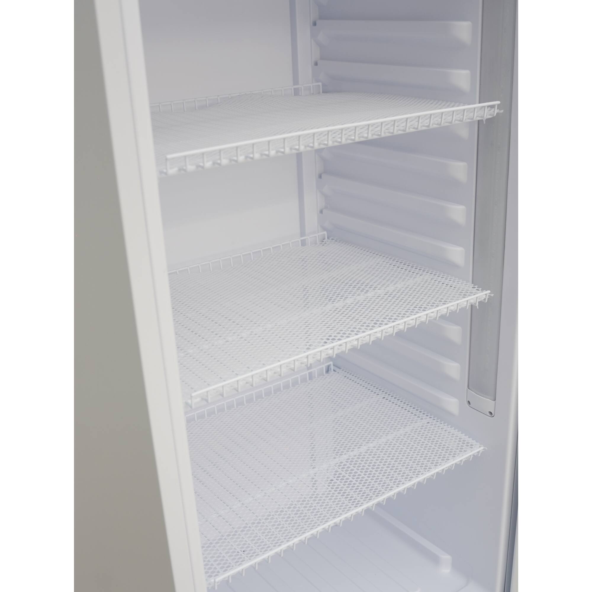 Alt View 3. Koolmore - 24 in. One-Door Commercial Merchandiser Refrigerator in White, 12 Cu. Ft. (KM-MDR-1GD-12CWH) - White.