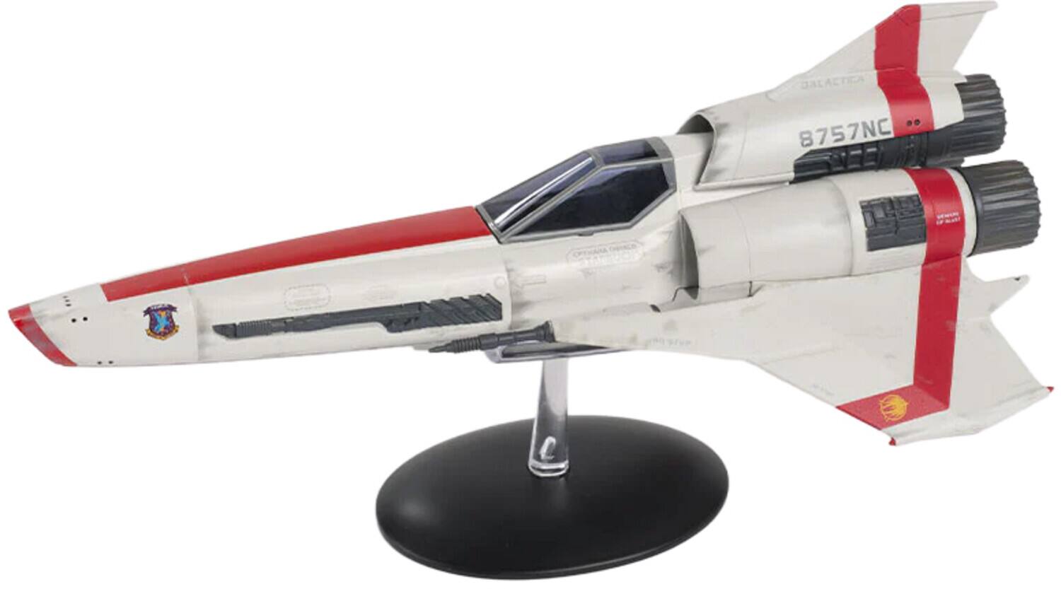 Battlestar Galactica - Modern Viper MK II Starbuck Variant Die-Cast 10.5" Ship - COLLECTIBLES