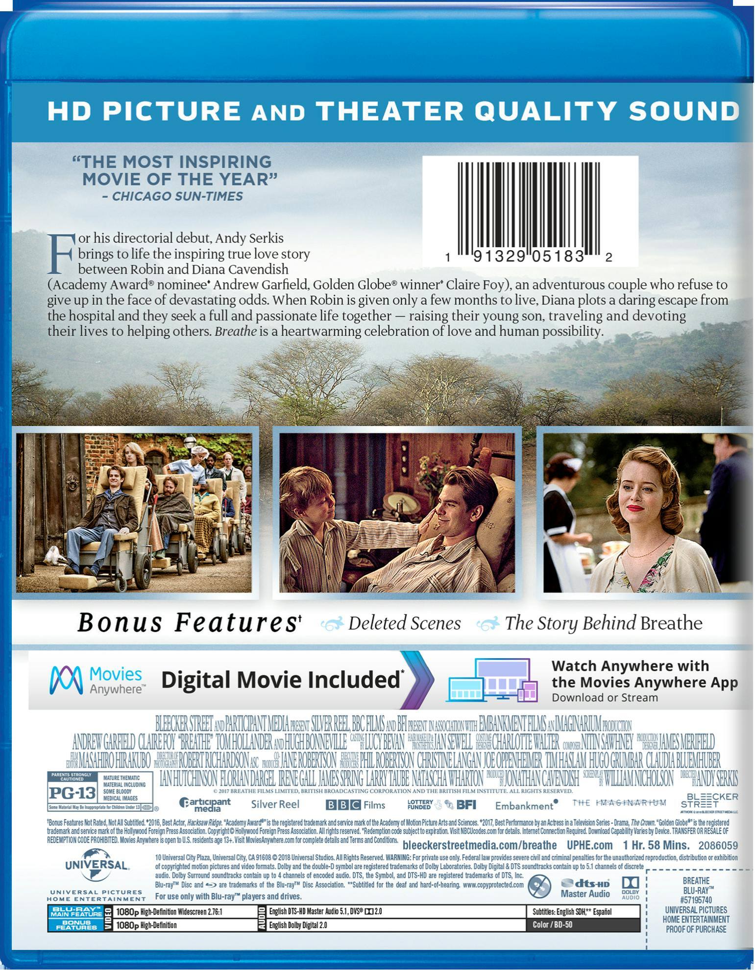 Back. Breathe (Blu-ray + Digital HD) [Blu-ray].