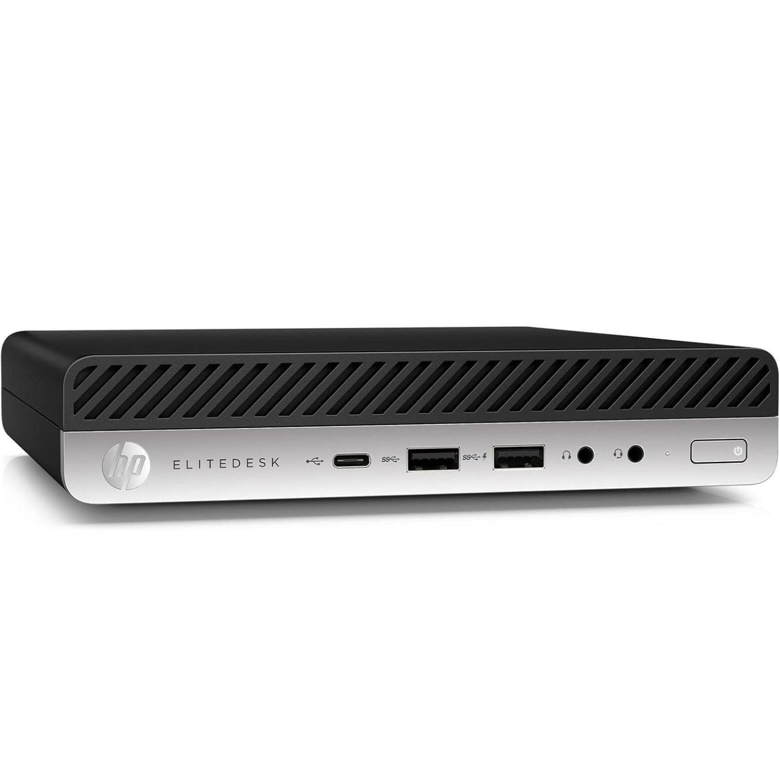 Alt View 2. HP - EliteDesk 800 G3 Intel Core i7-7700 3.6 GHz 16 GB DDR4 256 GB SSD+ 512 GB HDD Intel HD Graphics 630 W11P Desktop Mini - Black.