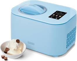 Chefman - Iceman Trio Ice Cream, Frozen Yogurt, and Italian Ice Maker, No Pre-Freezing, Two Inserts Included - Aqua