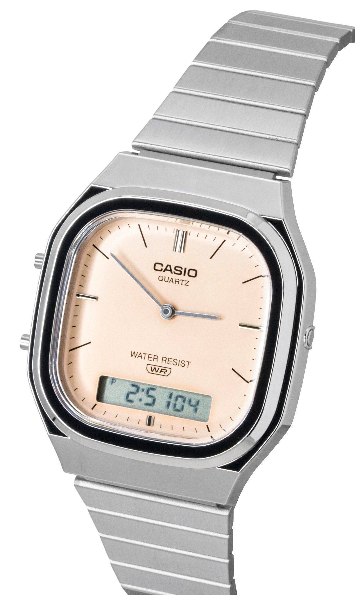 CASIO QUARTZ  
WATER RESIST WR  
2:5 104