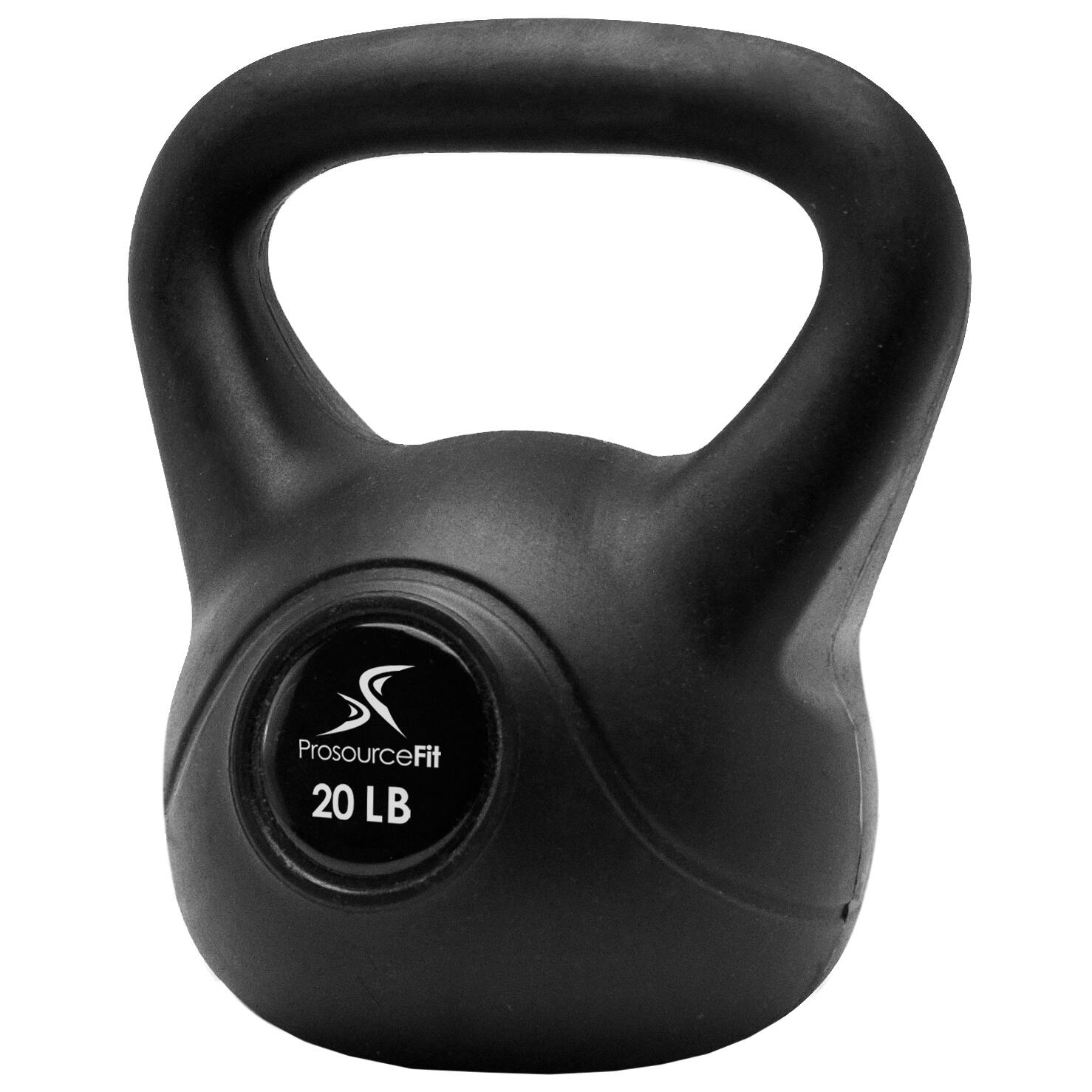 Angle. ProsourceFit - ProsourceFit Vinyl Kettlebell, 20 lbs - Black.