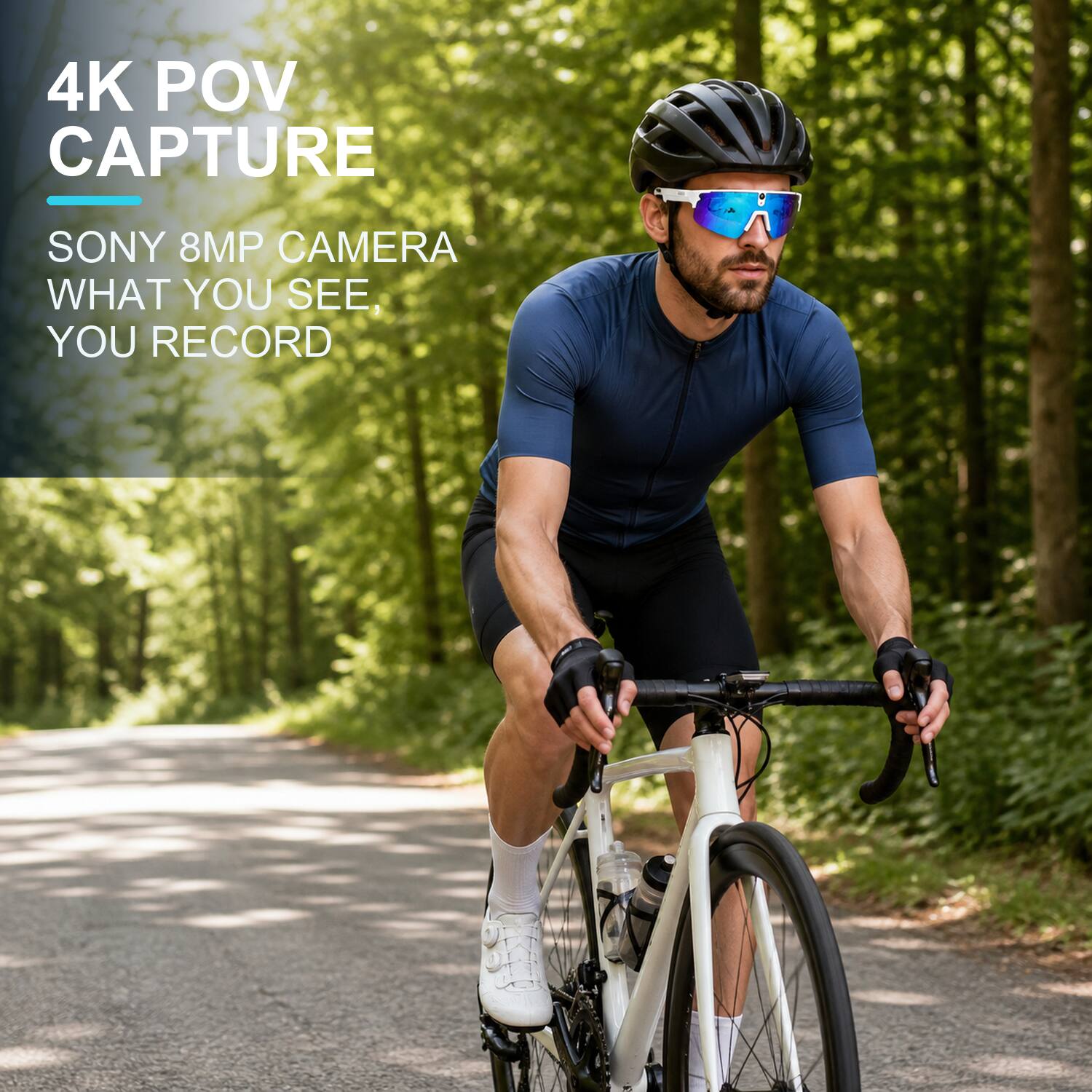 4K POV CAPTURE  
SONY 8MP CAMERA  
WHAT YOU SEE, YOU RECORD