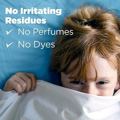 No Irritating Residues  
✓ No Perfumes  
✓ No Dyes