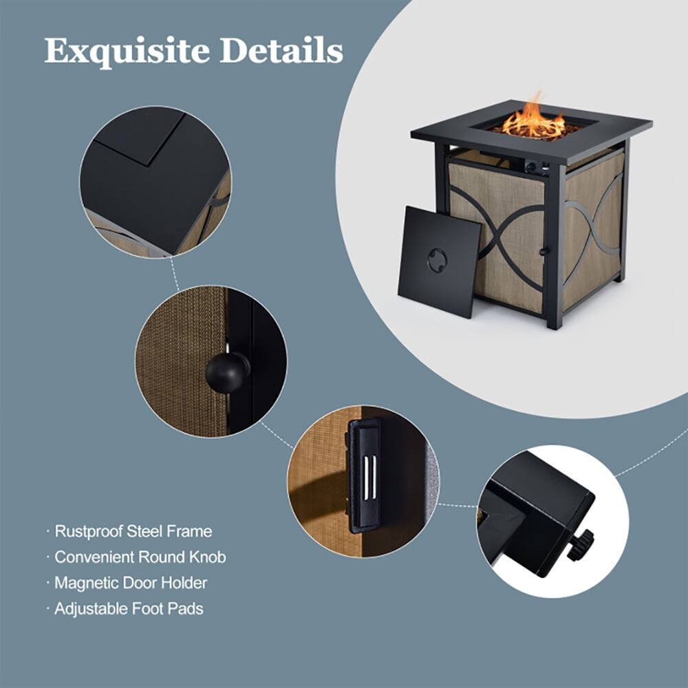 Exquisite Details

- Rustproof Steel Frame
- Convenient Round Knob
- Magnetic Door Holder
- Adjustable Foot Pads