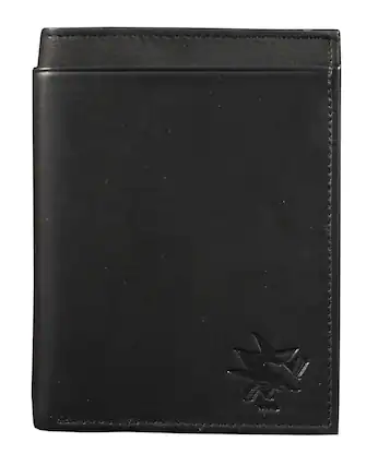 Front. Rico Industries - San Jose Sharks Black Leather RFID Blocking Passport Holder Cover Travel Billfold Wallet for Men & Women - Multi.