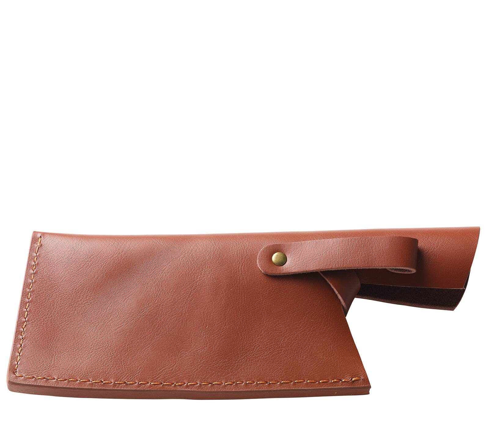 Alt View 4. Zassenhaus - Cleaver Chef's Knife, Wood Handle, 10.5" - Brown.