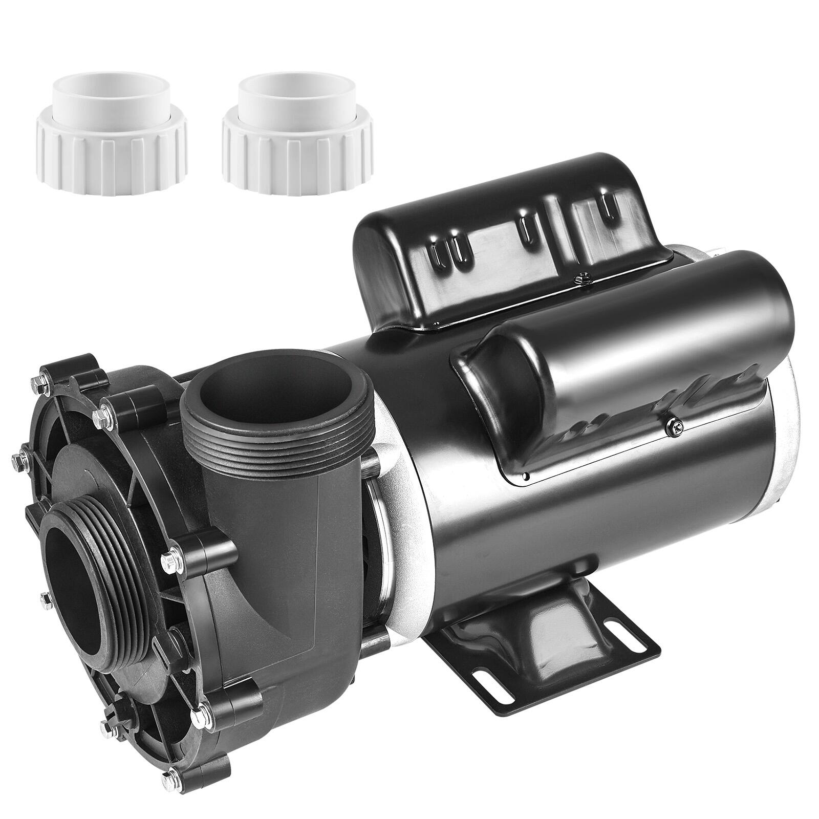 Front. VEVOR - 2 Speed SPA Pump,48-Frame, AC 110-120V Hot Tub SPA Pump,1.5HP/150GPM/42.65ft High Speed or 0.46HP/70GPM/9.18ft Low Speed - Black.