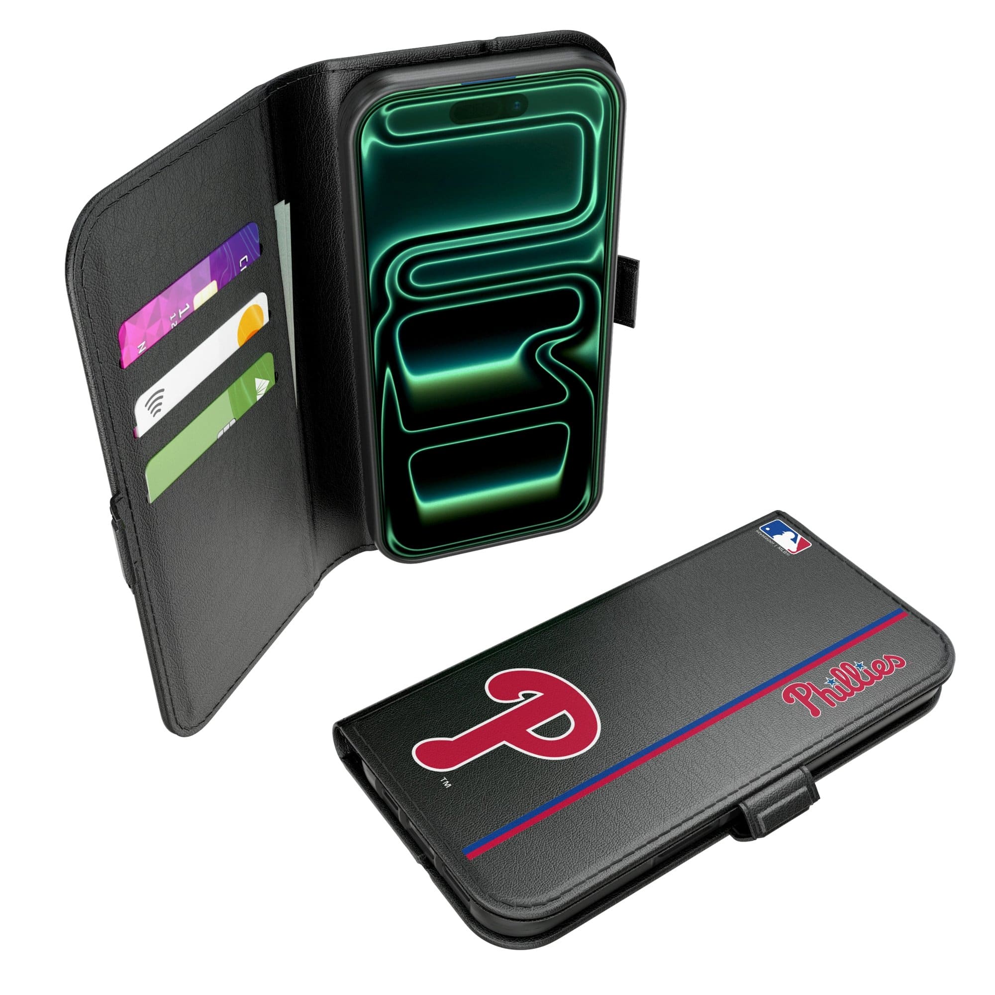 Keyscaper - MLB - Philadelphia Phillies - iPhone Folio 2.0 Case - 17 Pro Max - Black price history on PriceWatchPro