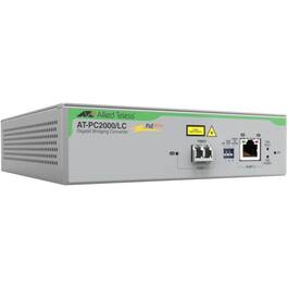 Allied Telesis - PoE+ to Fiber Switching Media Converter - Network (RJ-45) - 1x PoE+ (RJ-45) Ports - 1 x LC Ports - Unknown