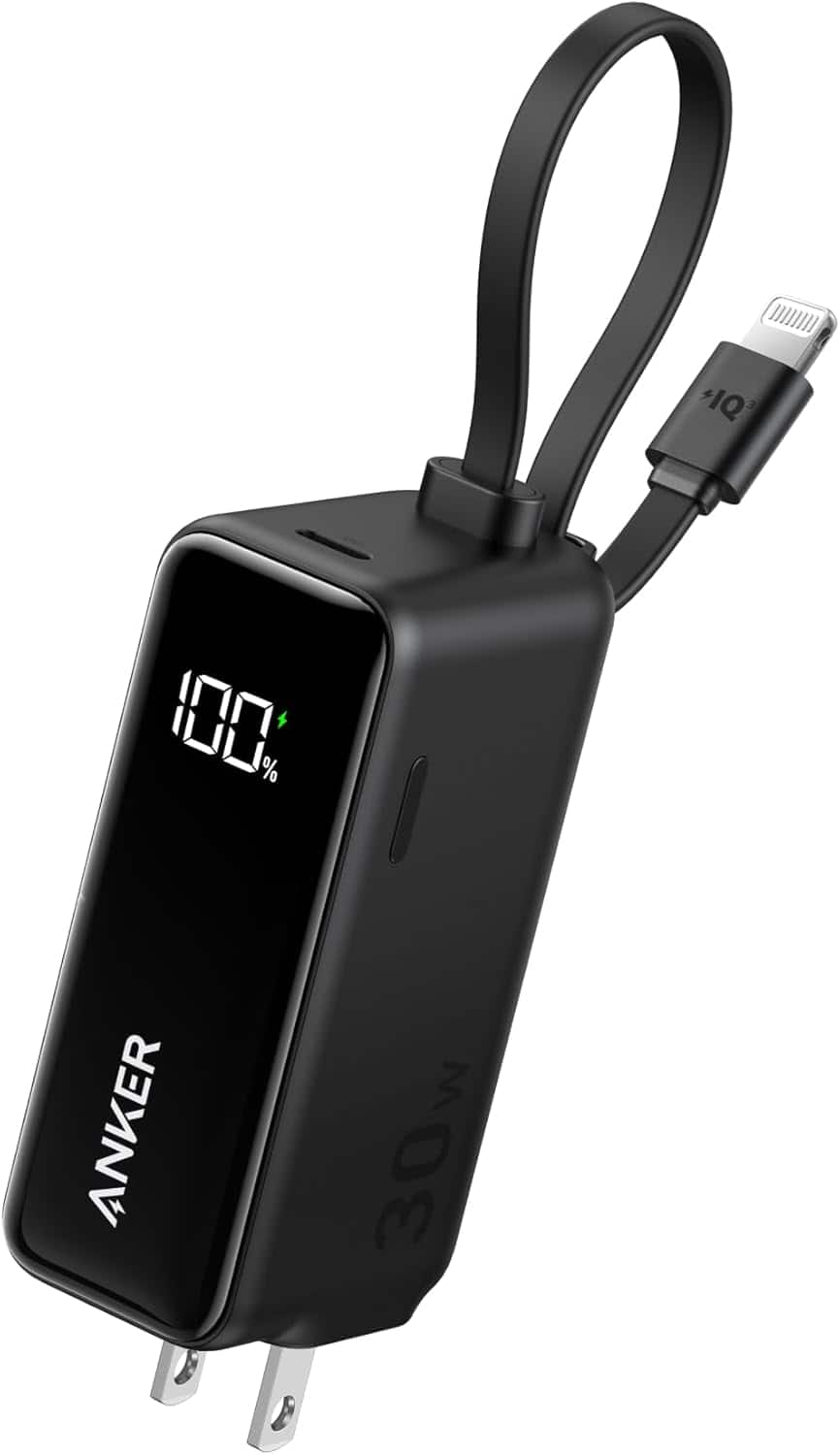 充電器　Anker 533 Power Bank 30W Black Anker 533 Power Bank(PowerCore 30W）
