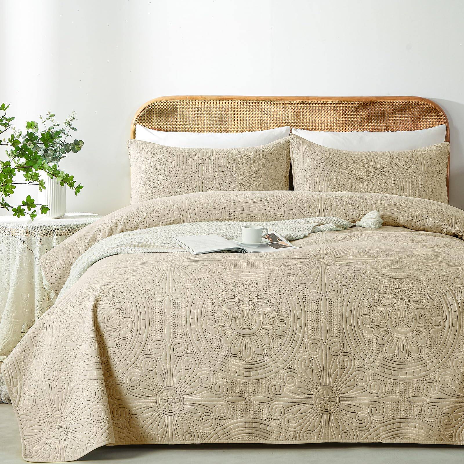 Beige-Full/Queen(90"x96")