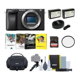 Sony - Alpha a6400 Essentials Bundle - Black