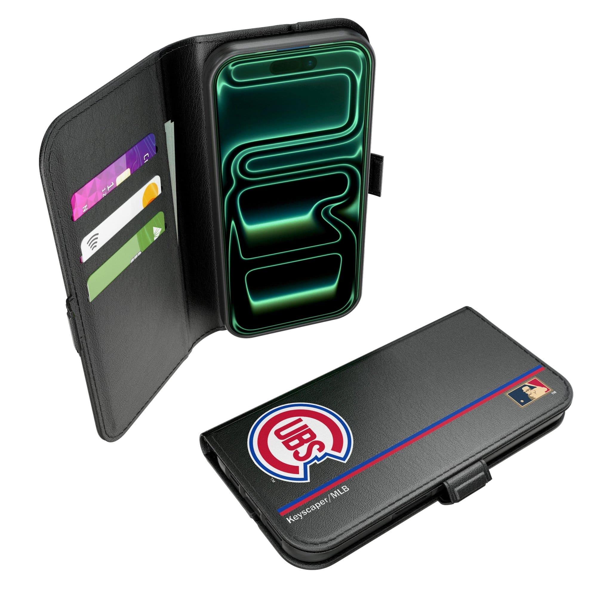 Keyscaper - MLB - Chicago Cubs iPhone Folio 2.0 Case - 17 Pro Max - Black price history on PriceWatchPro