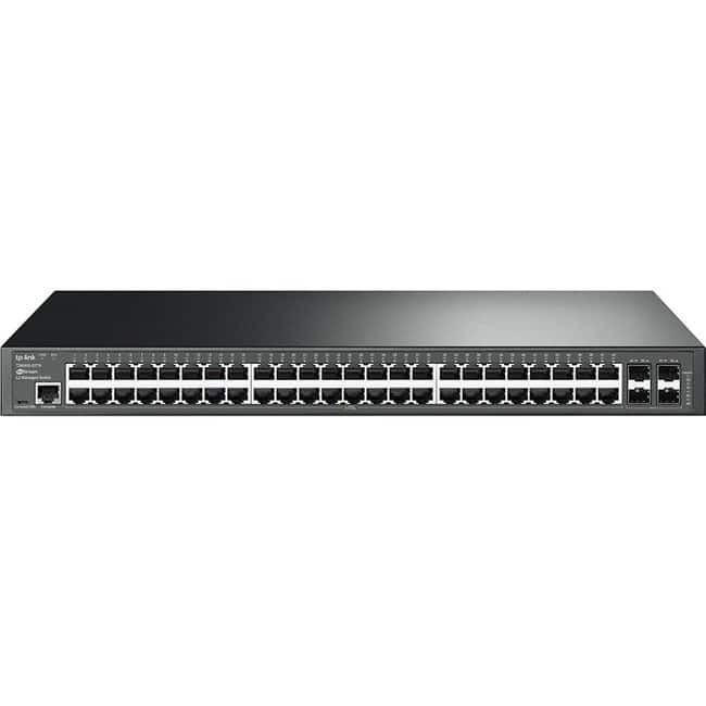 TP-Link - TL-SG3452P - JetStream 48 Port Gigabit L2+ Managed PoE Switch - 48 PoE+ Port @384W, 4 x SFP Slots - PoE Auto - Unknown