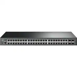 TP-Link - TL-SG3452P - JetStream 48 Port Gigabit L2+ Managed PoE Switch - 48 PoE+ Port @384W, 4 x SFP Slots - PoE Auto - Unknown