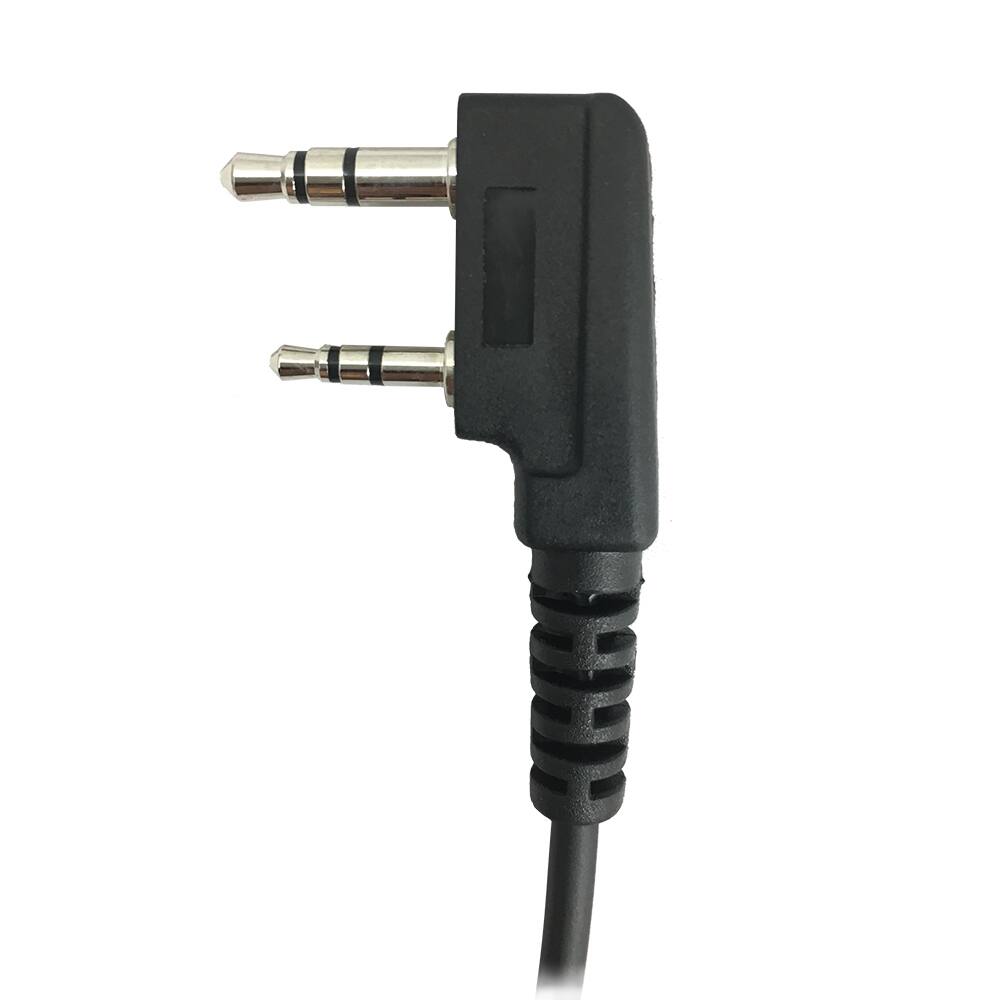 Alt View 1. ProMaxPower - 1.5-Wire Acoustic Tube Earpiece with PTT Mic for Kenwood, Baofeng, Retevis & Other Radios - Black.