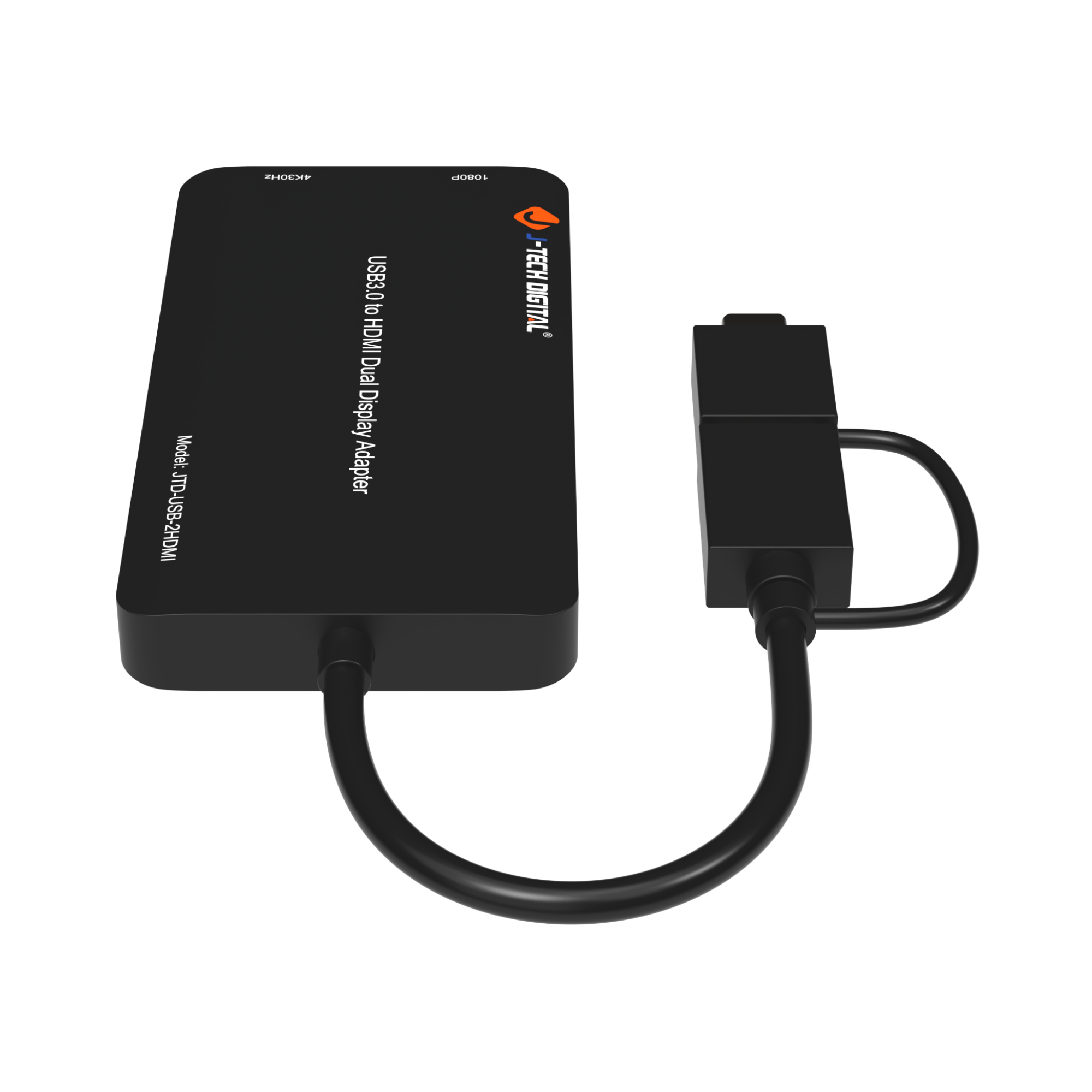 Model: JTD USB B-2HDMI USB3.0 to HDMI Dual Display Adapter -TECH DIGTTAL -