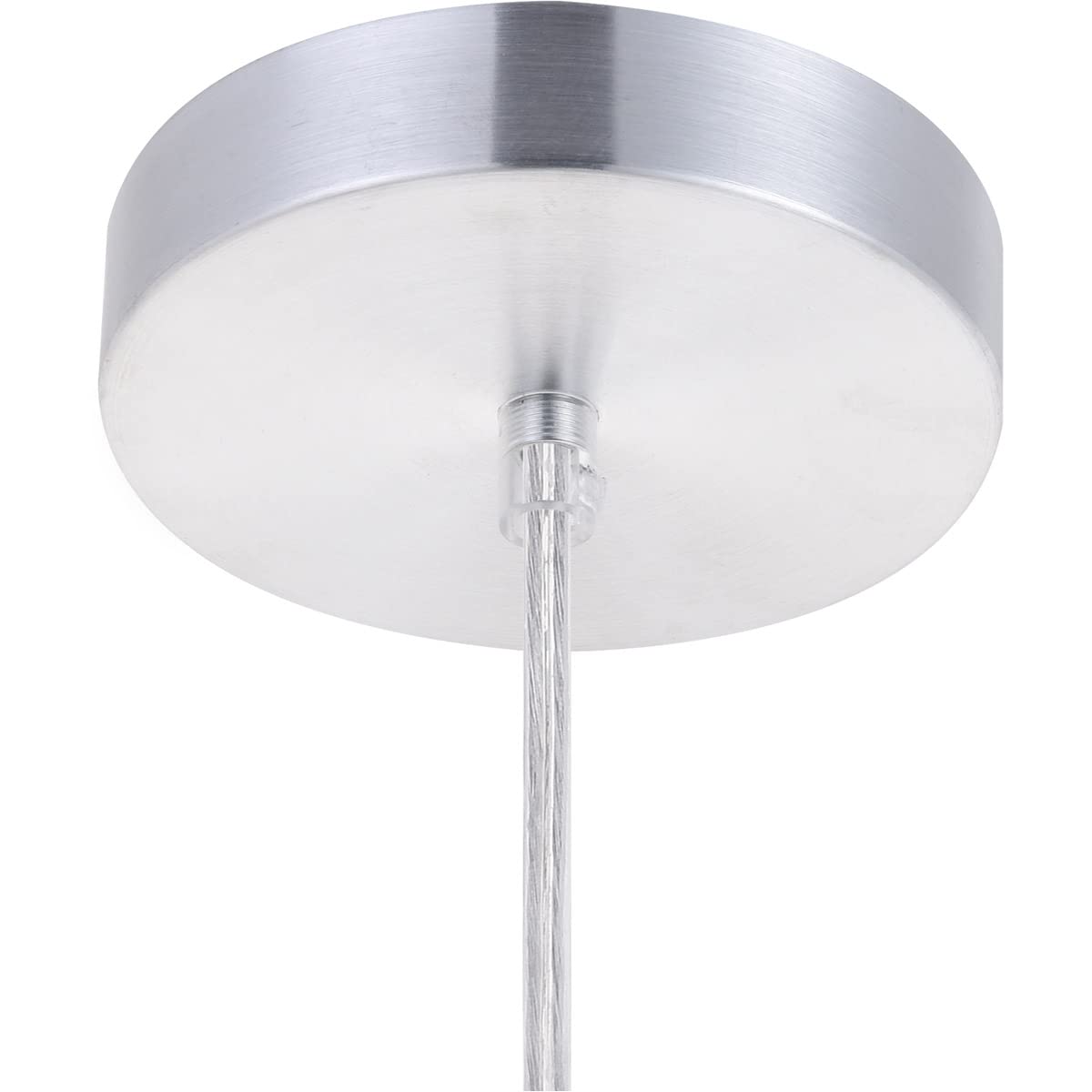Alt View 2. Living District - Nora 1 Light White Pendant - White.