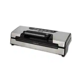 Nesco - Deluxe Vacuum Sealer with Roll Storage - Silver