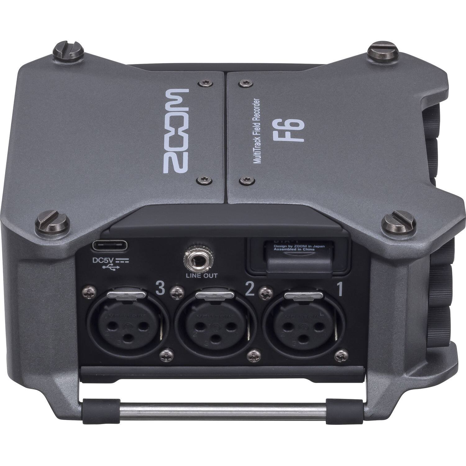 ZOOM MultiTrack Field Recorder F6

DC5V

LINE OUT

3 2 1

Designed by ZOOM in Japan
Assembled in China